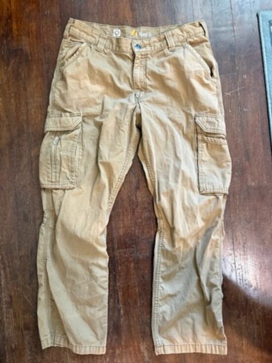 Carhartt Other - Carhartt Force Relaxed Fit Cargo Pants Mens 34x30 Khaki Ripstop